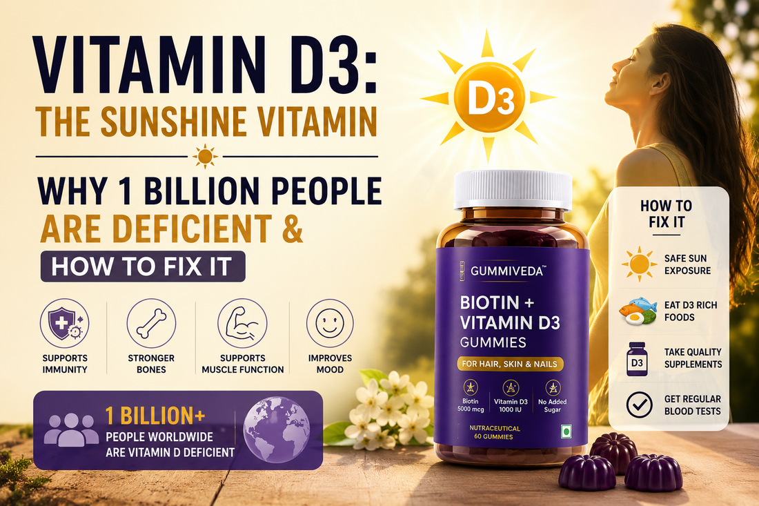 Vitamin D3: The Sunshine Vitamin - Why 1 Billion People Are Deficient & How to Fix It