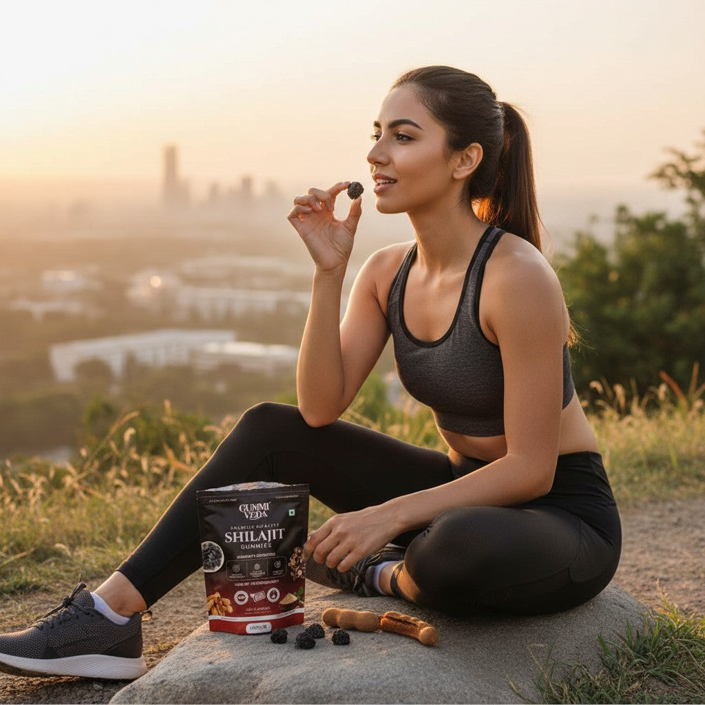Gummyveda™ All Day Energy Gummies – Natural Orange Flavor | Sustained Focus & Vitality | 60 Vegan Gummies
